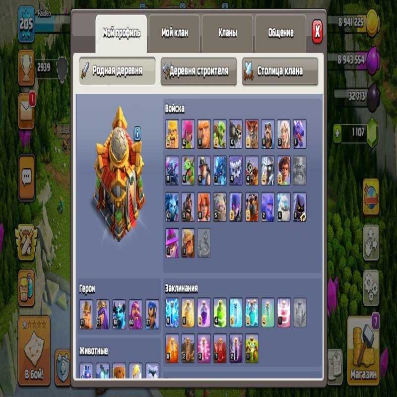 🏰 Clash of Clans акаунт | 16 ратуша | 205 рівень