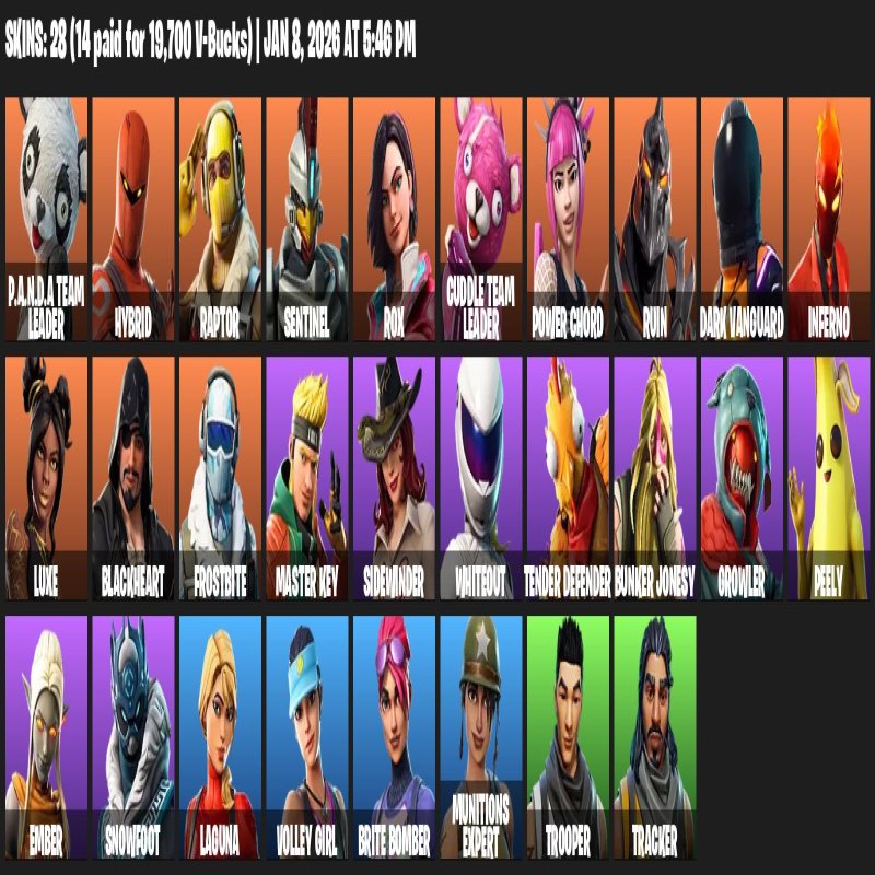 🎨 28 скінів | 🌟 Fortnite акаунт