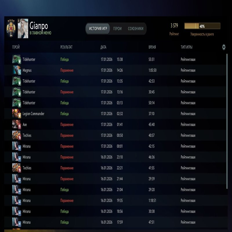 🏅 MMR 3579 | 🕒 1500 годин | 🛡 11000