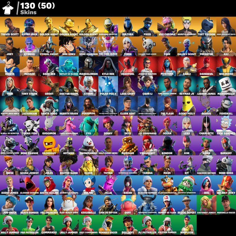 🎨 130 скінів | 🌟 Fortnite акаунт