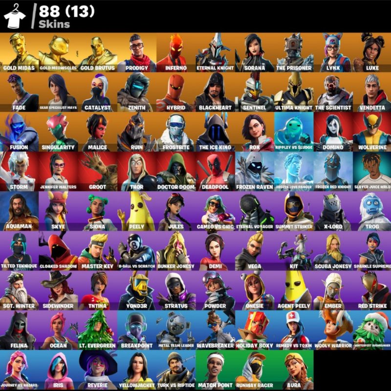 🎨 88 скінів | 🌟 Fortnite акаунт