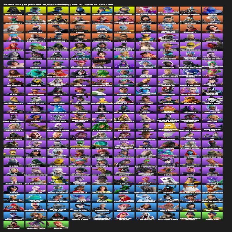 🎨 243 скінів | 🌟 Fortnite акаунт