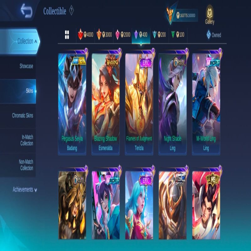 🎮 Mobile Legends акаунт | Міфічний Безсмертний | 131 героїв | 445 облич