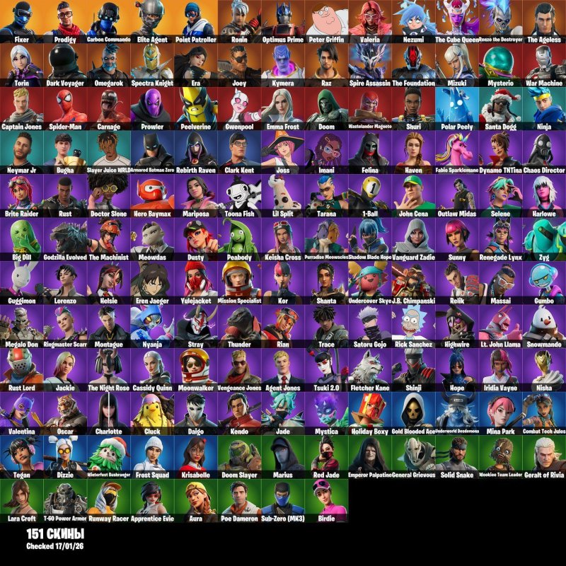 🎨 151 skins | 🌟 Fortnite account