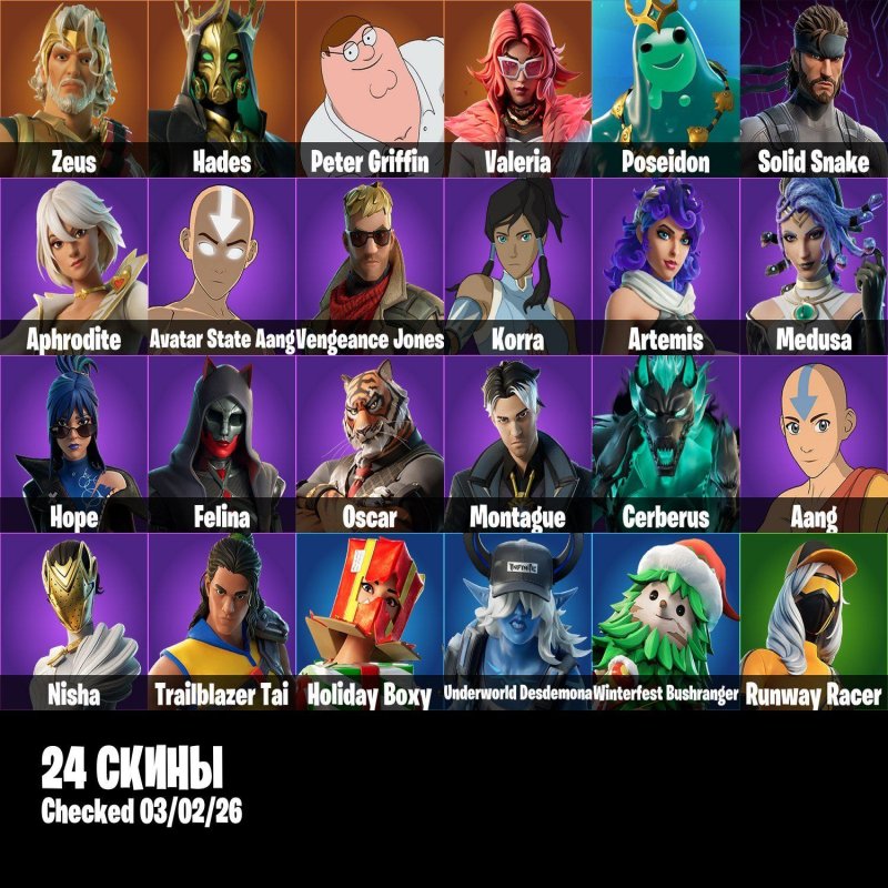 🎨 24 skins | 🌟 Fortnite account