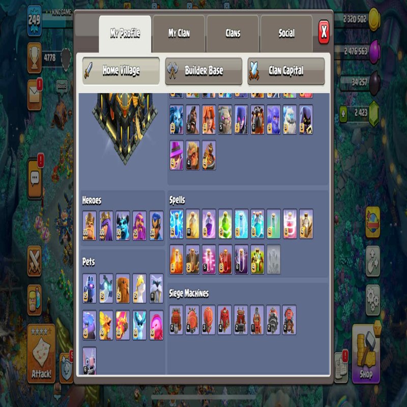 🏰 Clash of Clans акаунт | 17 ратуша | Рівень 100