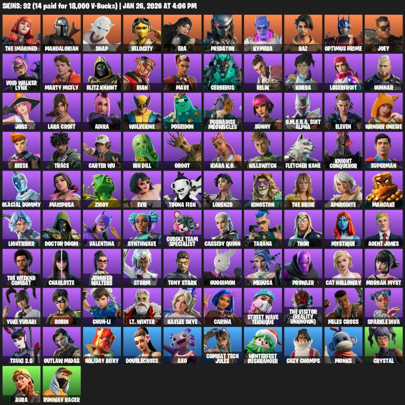 🎨 83 скінів | 🌟 Fortnite акаунт