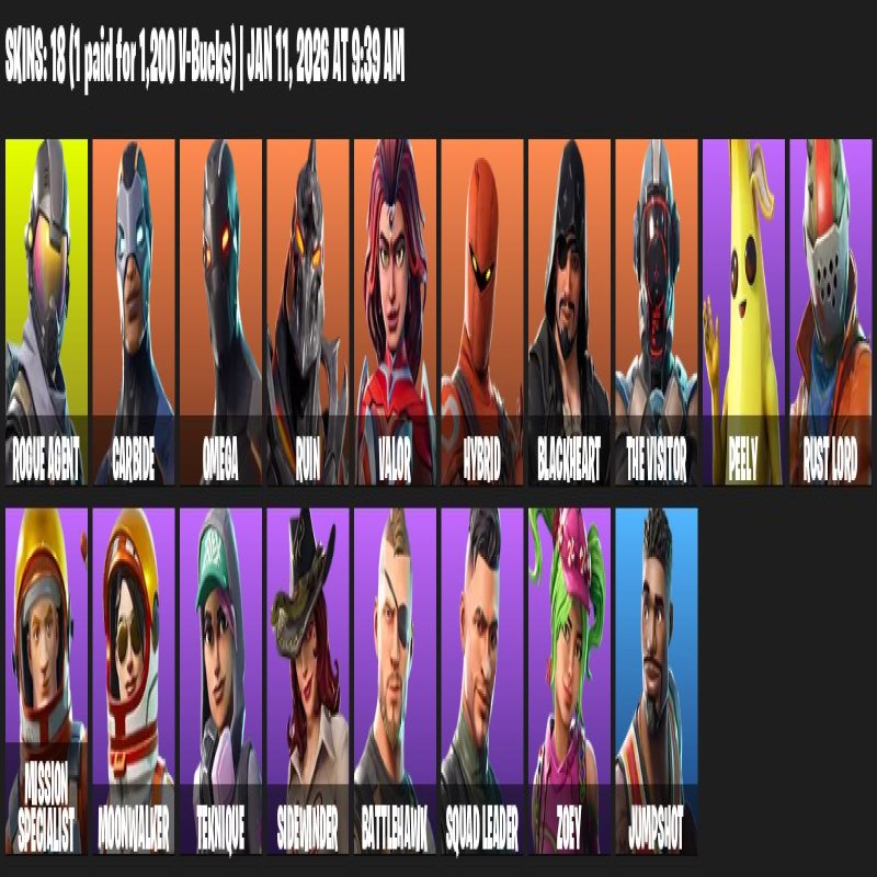 🎨 18 скінів | 🌟 Fortnite акаунт