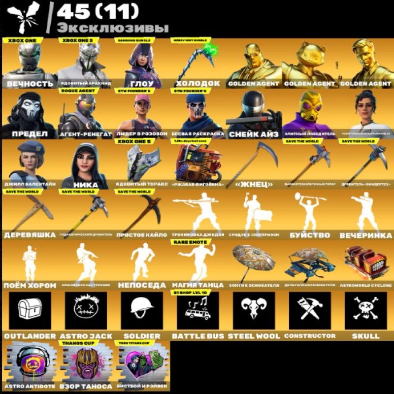 🎨 261 скін | 🌟 Fortnite акаунт