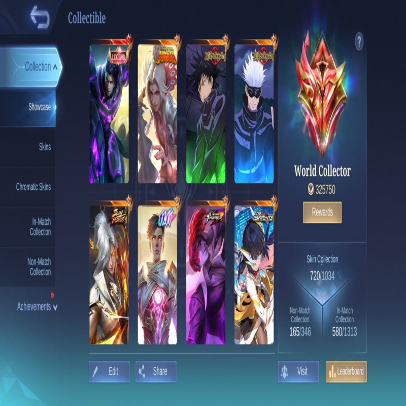 🎮 Mobile Legends акаунт | Міфічний Безсмертний | 130 героїв | 720 облич