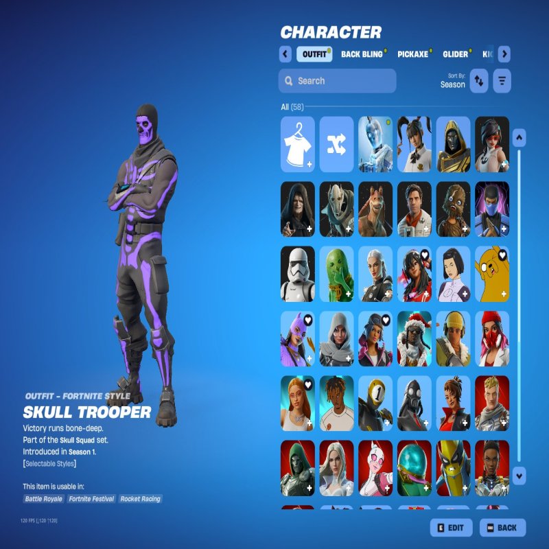 🎨 74 скінів | 🌟 Fortnite акаунт