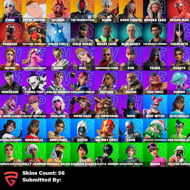 🎨 56 скінів | 🌟 Fortnite акаунт