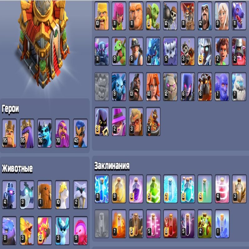 🏰 Clash of Clans акаунт | Ратуша 16 | Рівень 228