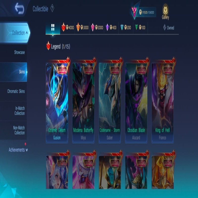 🎮 Mobile Legends account | Mythical Immortal | 131 heroes | 361 skins