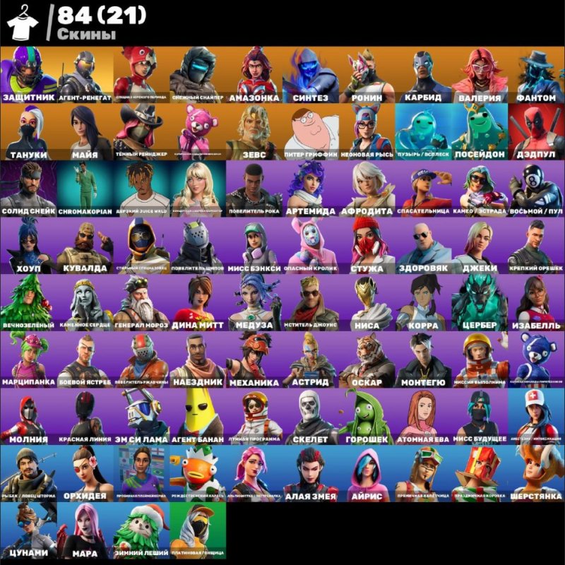 🎨 84 skins | 🌟 Fortnite account