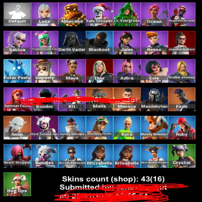 🎨 42 скина | 🌟 Fortnite аккаунт