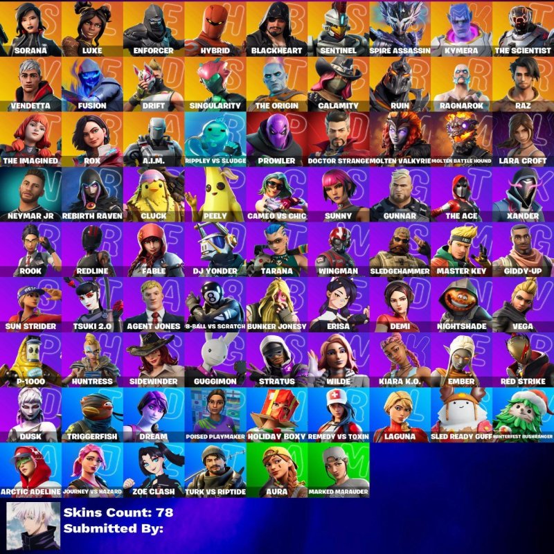 🎨 78 скінів | 🌟 Fortnite акаунт