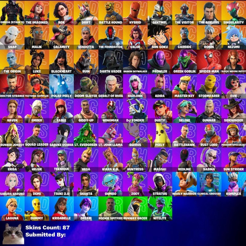 🎨 87 скінів | 🌟 Fortnite акаунт