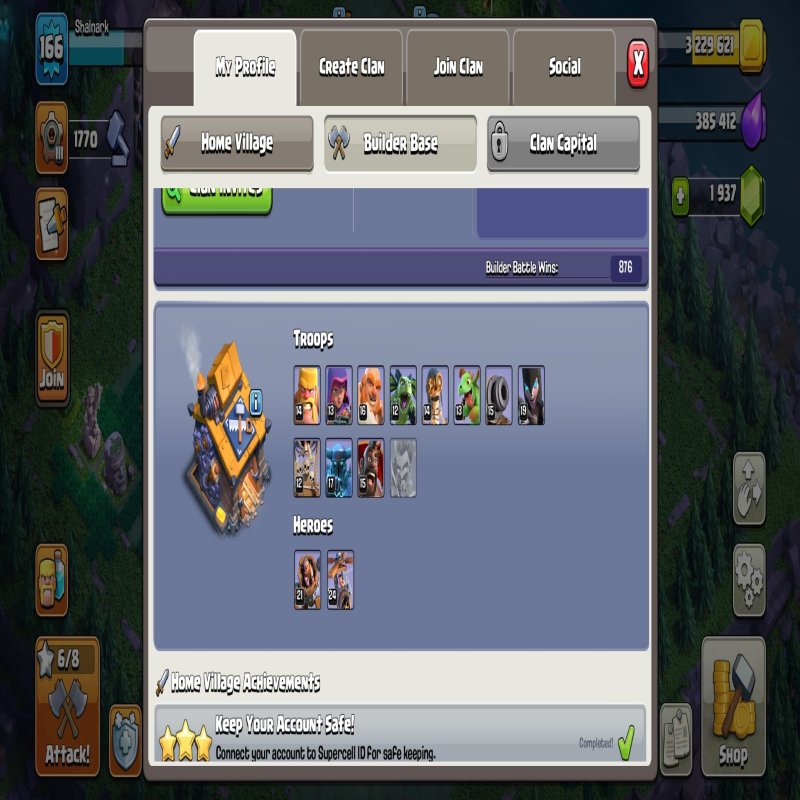 🏰 Clash of Clans акаунт | Ратуша 14 рівня | Рівень 58+