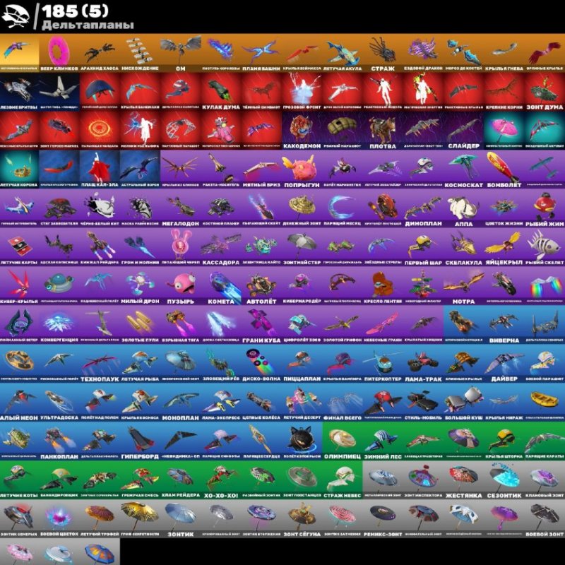 🎨 185 скінів | 🌟 Fortnite акаунт