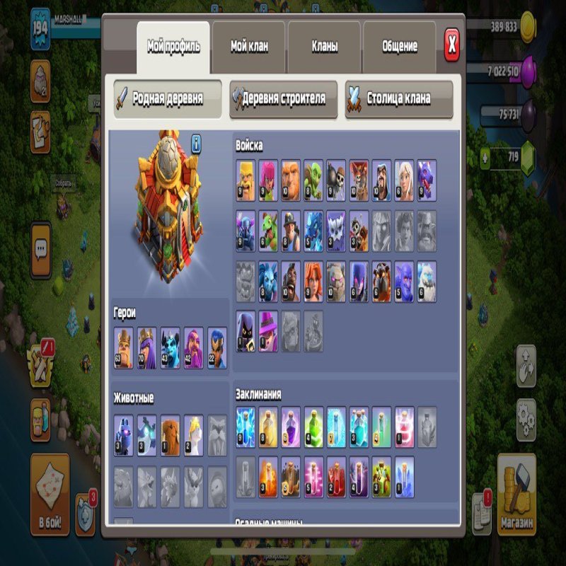 🏰 Clash of Clans акаунт | Ратуша 16 рівень | 194 рівень