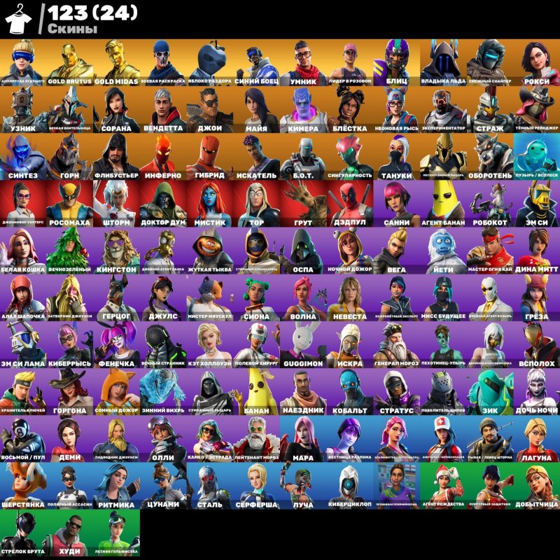 🎨 123 скінів | 🌟 Fortnite акаунт