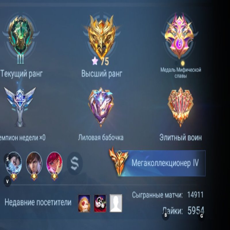 🎮 Mobile Legends акаунт | Епік | 131 героїв | 470 облич