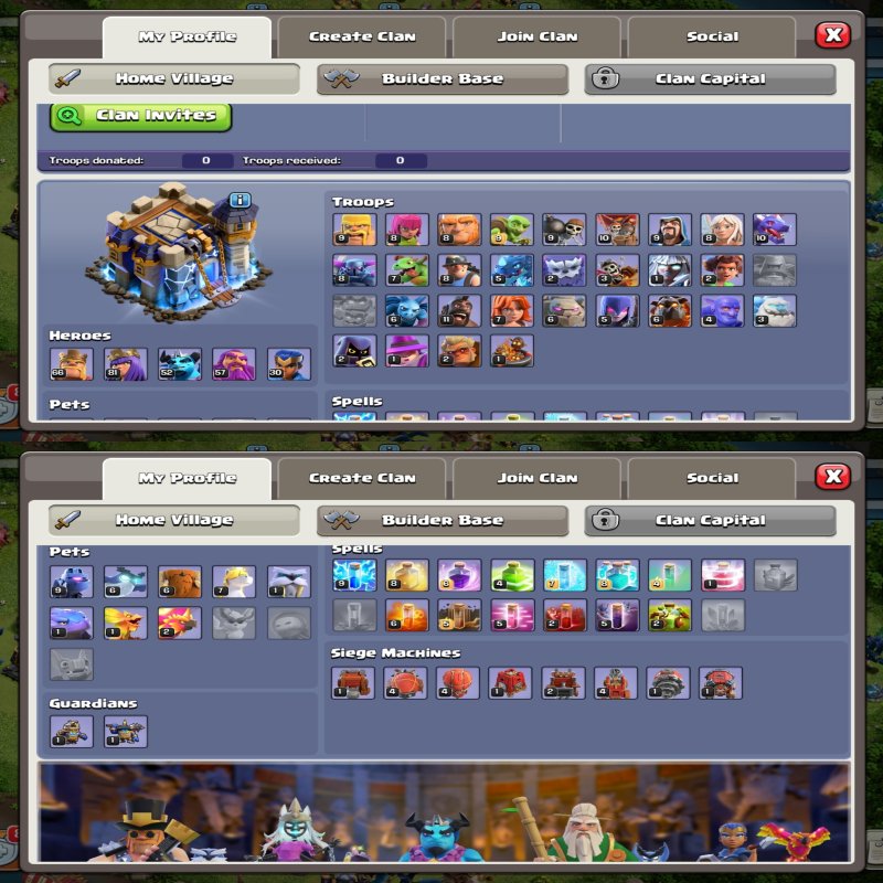 🏰 Clash of Clans акаунт | Ратуша 18 рівень | Рівень 66