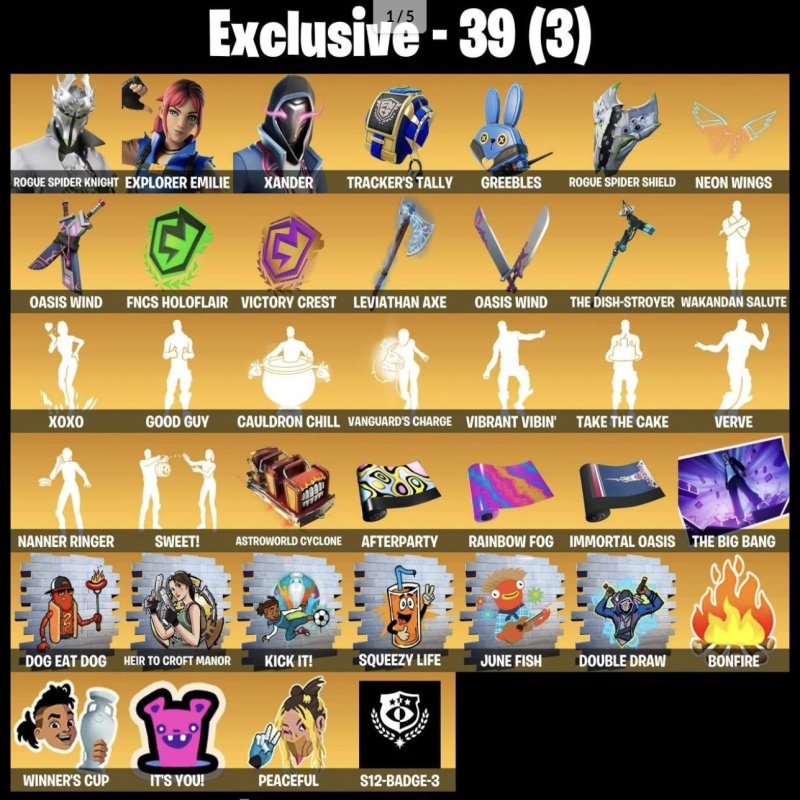 🎨 219 skins | 🌟 Fortnite account