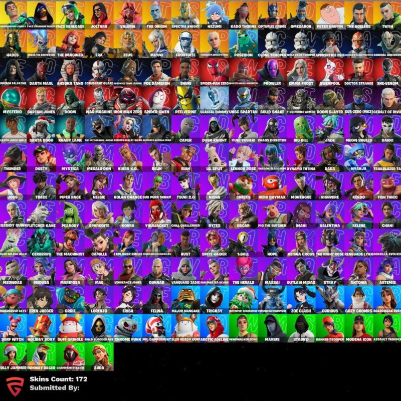 🎨 172 skins | 🌟 Fortnite account
