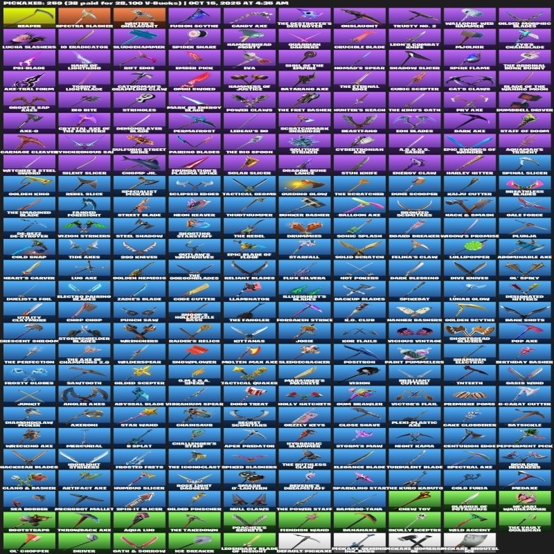 🎨 261 skins | 🌟 Fortnite account