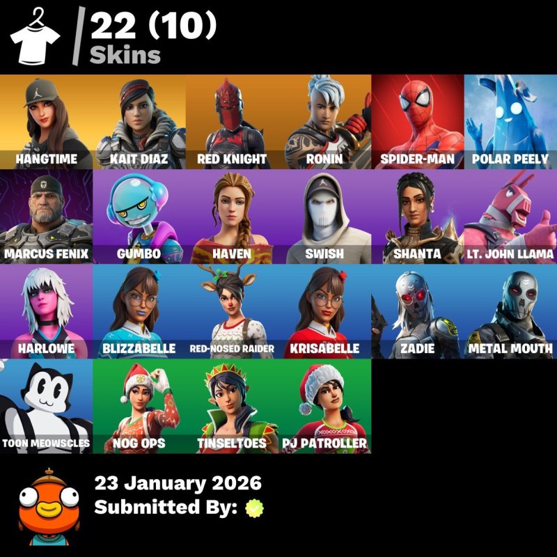 🎨 22 скіна | 🌟 Fortnite акаунт