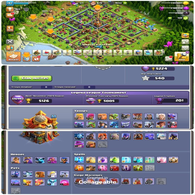 🏰 Clash of Clans акаунт | Ратуша 16 рівня | Рівень 12