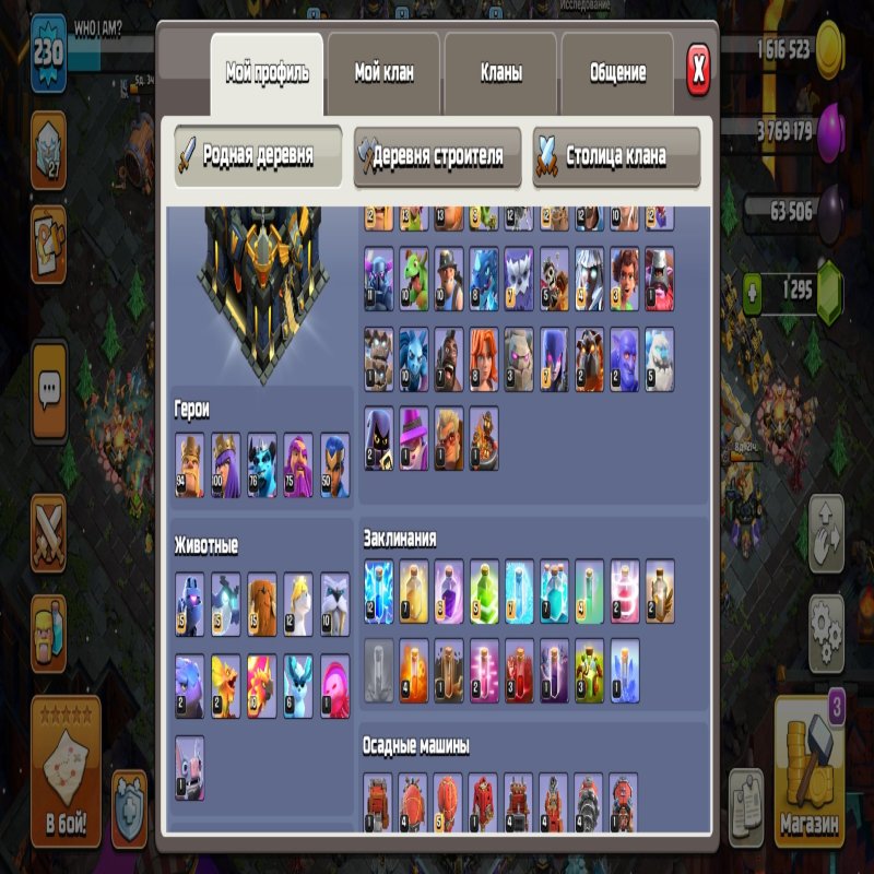 🏰 Clash of Clans акаунт | Ратуша 17 рівня | Рівень 100