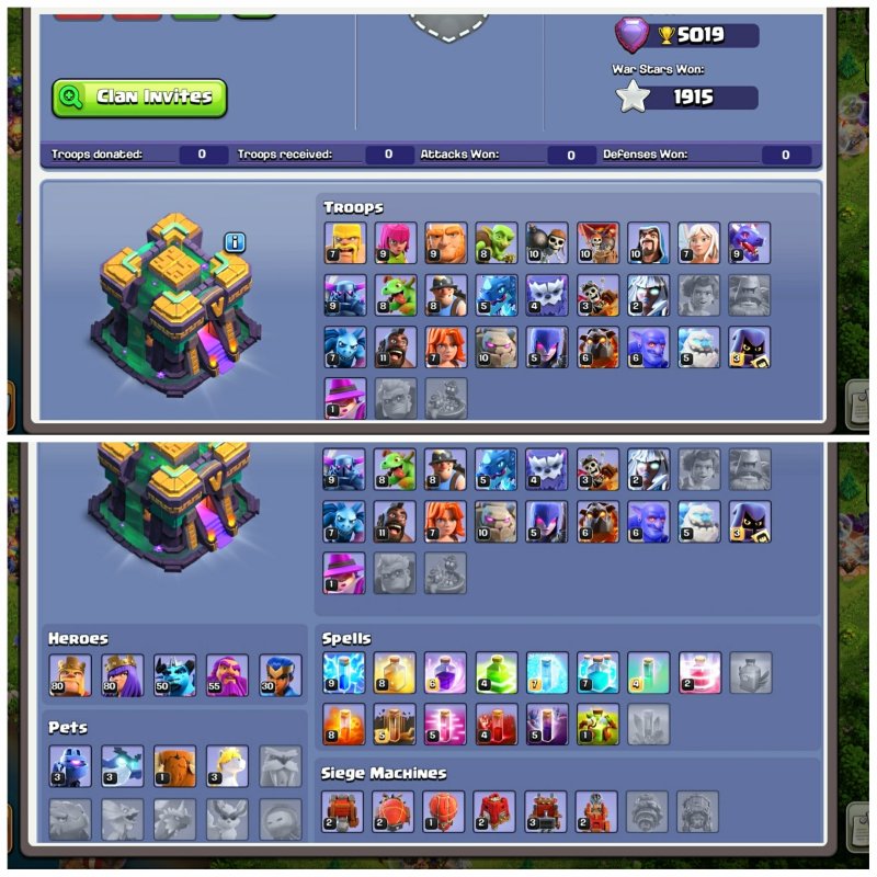 🏰 Clash of Clans акаунт | 14 ратуша | Рівень 225