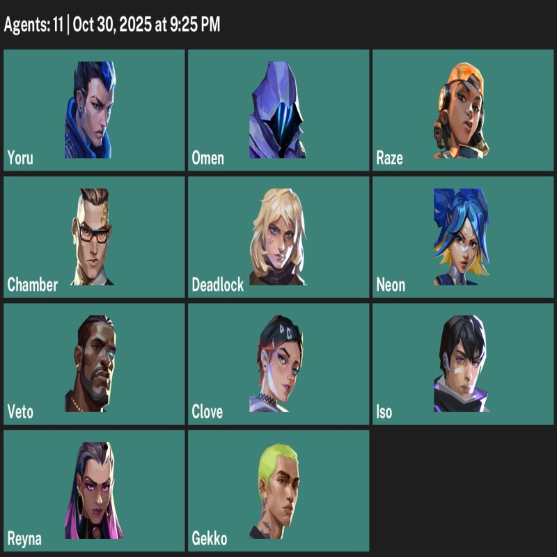 🎯 Valorant account | Platinum 1 | EU | 11 agents