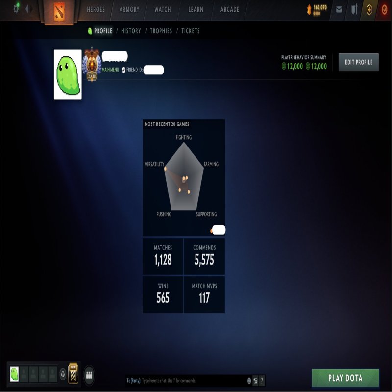 🏅 MMR 7400 | 🕒 1000 годин | 🛡 12000