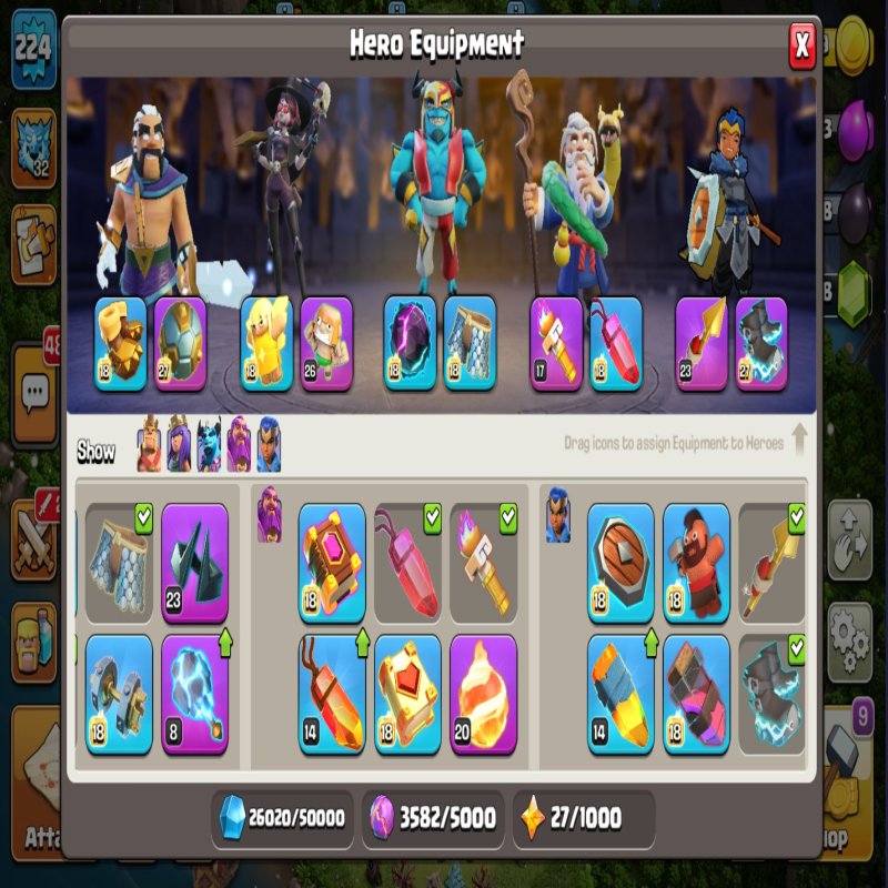 🏰 Clash of Clans акаунт | 18 ратуша | Рівень 18