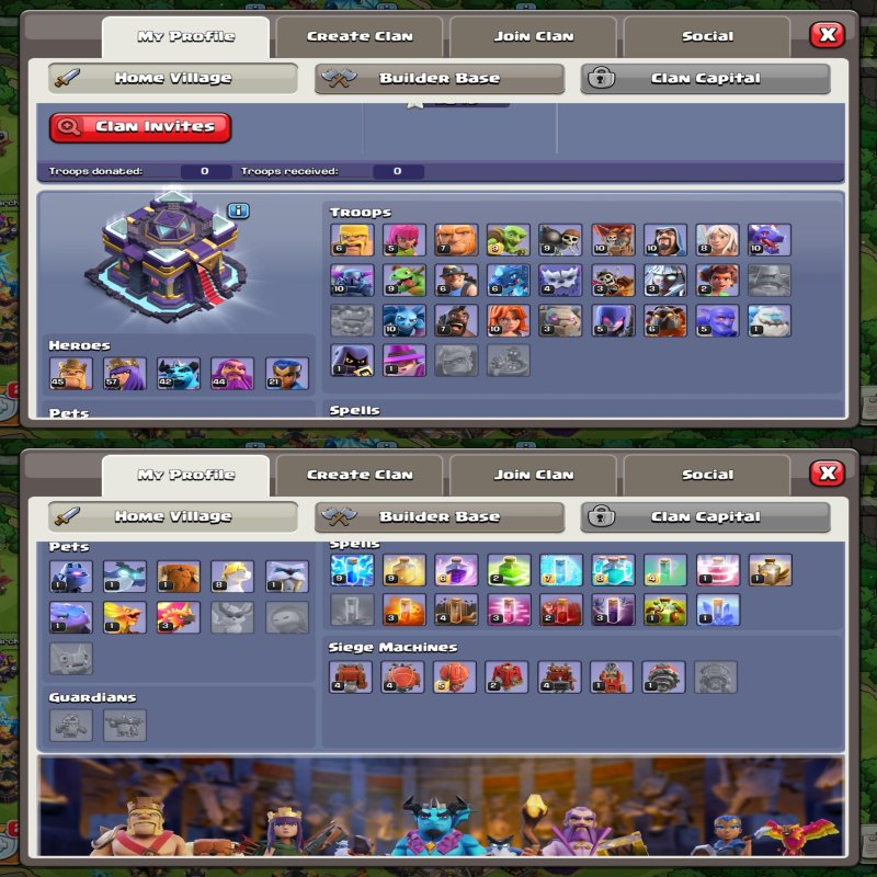 🏰 Clash of Clans акаунт | Ратуша 15 рівня | Рівень 45