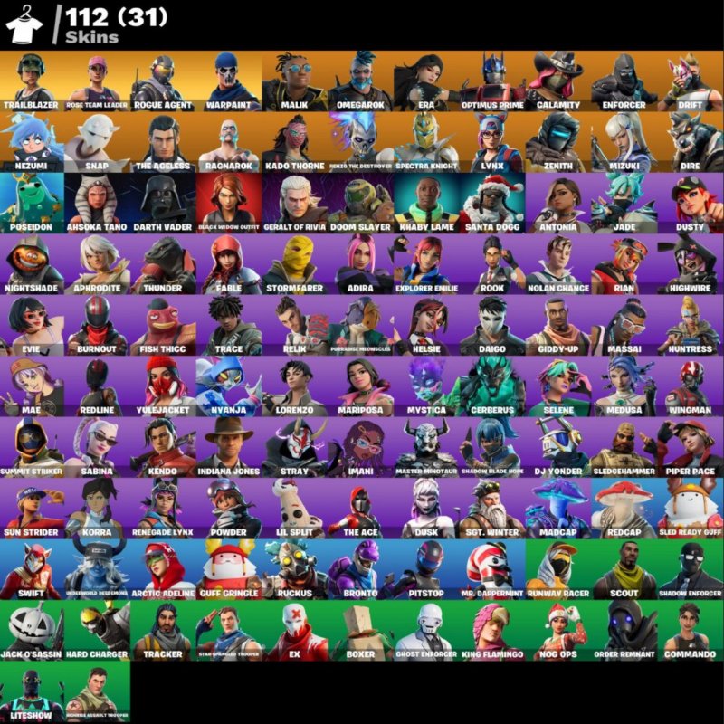 🎨 112 скінів | 🌟 Fortnite акаунт