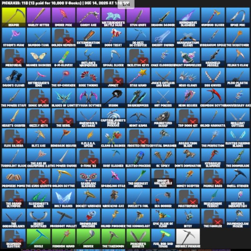 🎨 83 скінів | 🌟 Fortnite акаунт