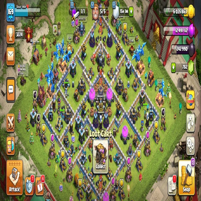 🏰 Clash of Clans акаунт | Ратуша 13 рівень | Рівень 169