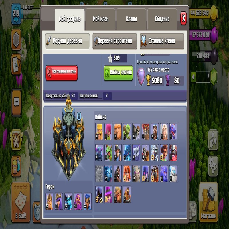 🏰 Clash of Clans акаунт | Ратуша 17 ратуша | Рівень 219