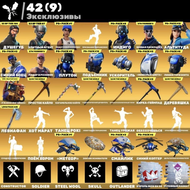 🎨 142 скінів | 🌟 Fortnite акаунт