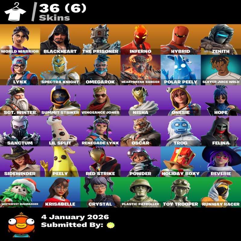 🎨 36 skins | 🌟 Fortnite account