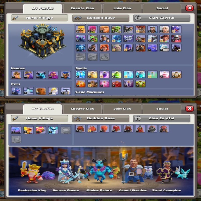 🏰 Clash of Clans акаунт | Ратуша 17 ратуша | Рівень 0