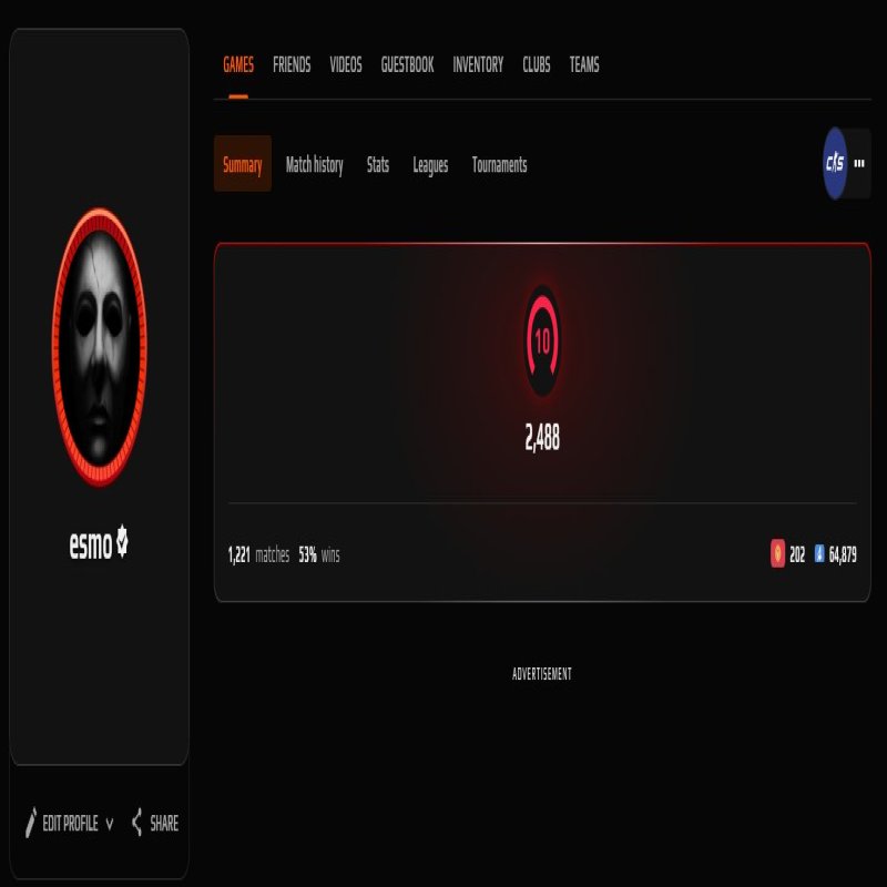 🏆 CS PRIME | 🎯 Faceit LVL 10 | 🕒 1221 matches — Ready for Ranked