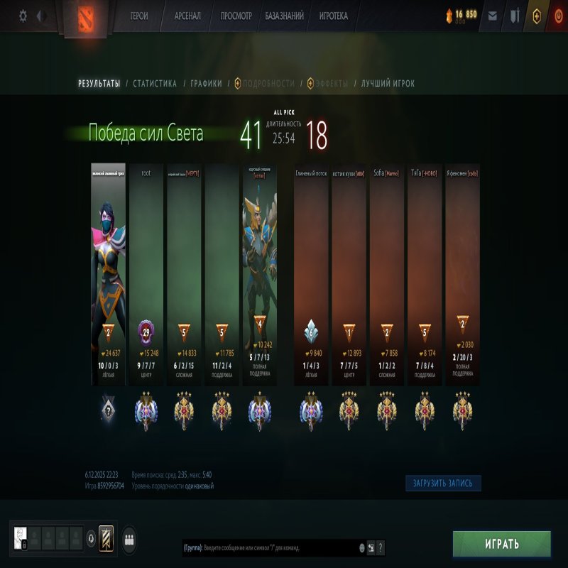 🏅 MMR 4000 | 🕒 1300 годин | 🛡 7400