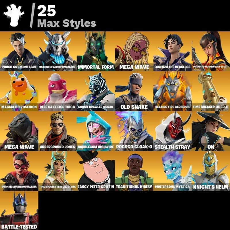 🎨 86 skins | 🌟 Fortnite account