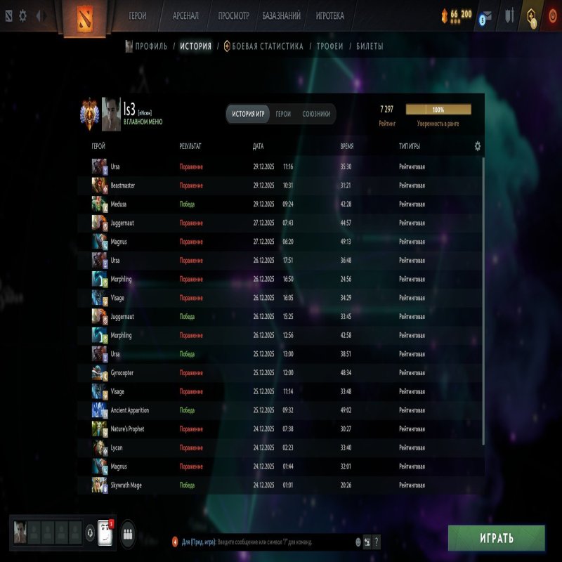 🏅 MMR 7000 | 🕒 1200 годин | 🛡 11000